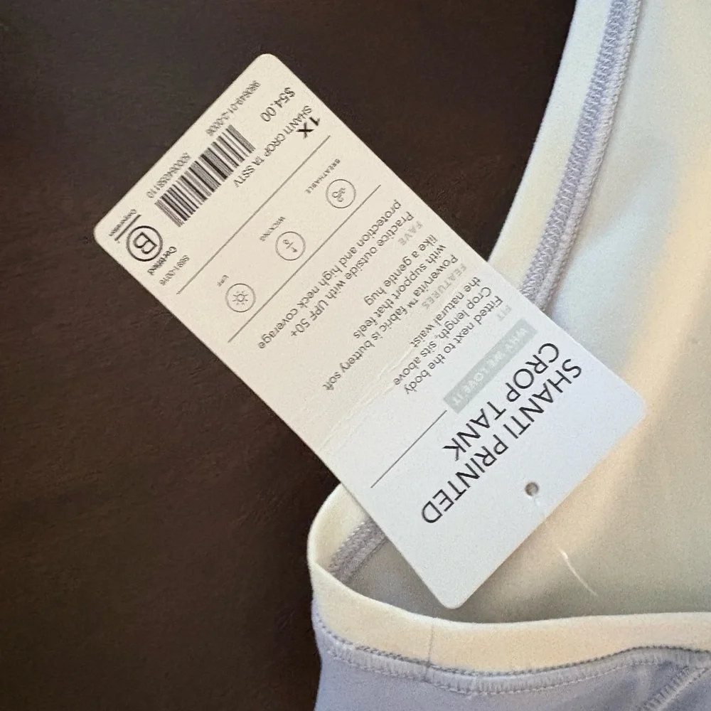Athleta Shanti Printed Crop Tank - Picture 4 of 5